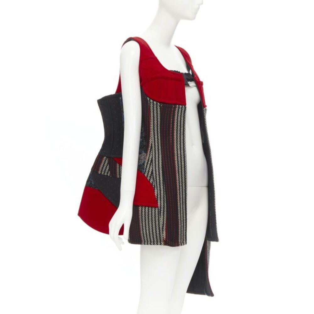 Comme Des Garcons 2001 Velvet Tweed Corset